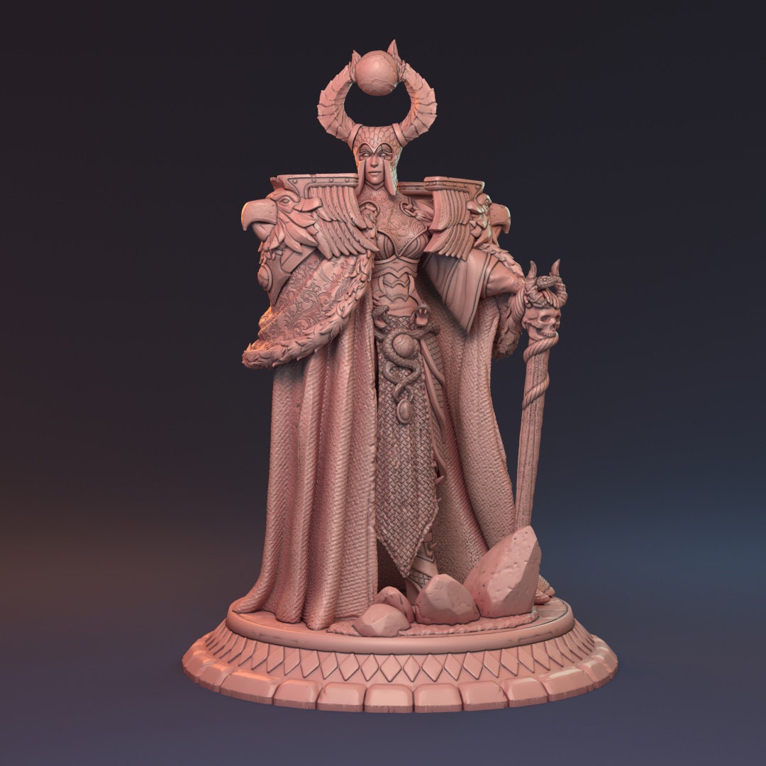 Human Female Necromancer for TTRPG by HardWitch Games - Gunnar - Pathfinder - D&D - TTRPG - Gift for Gamers
