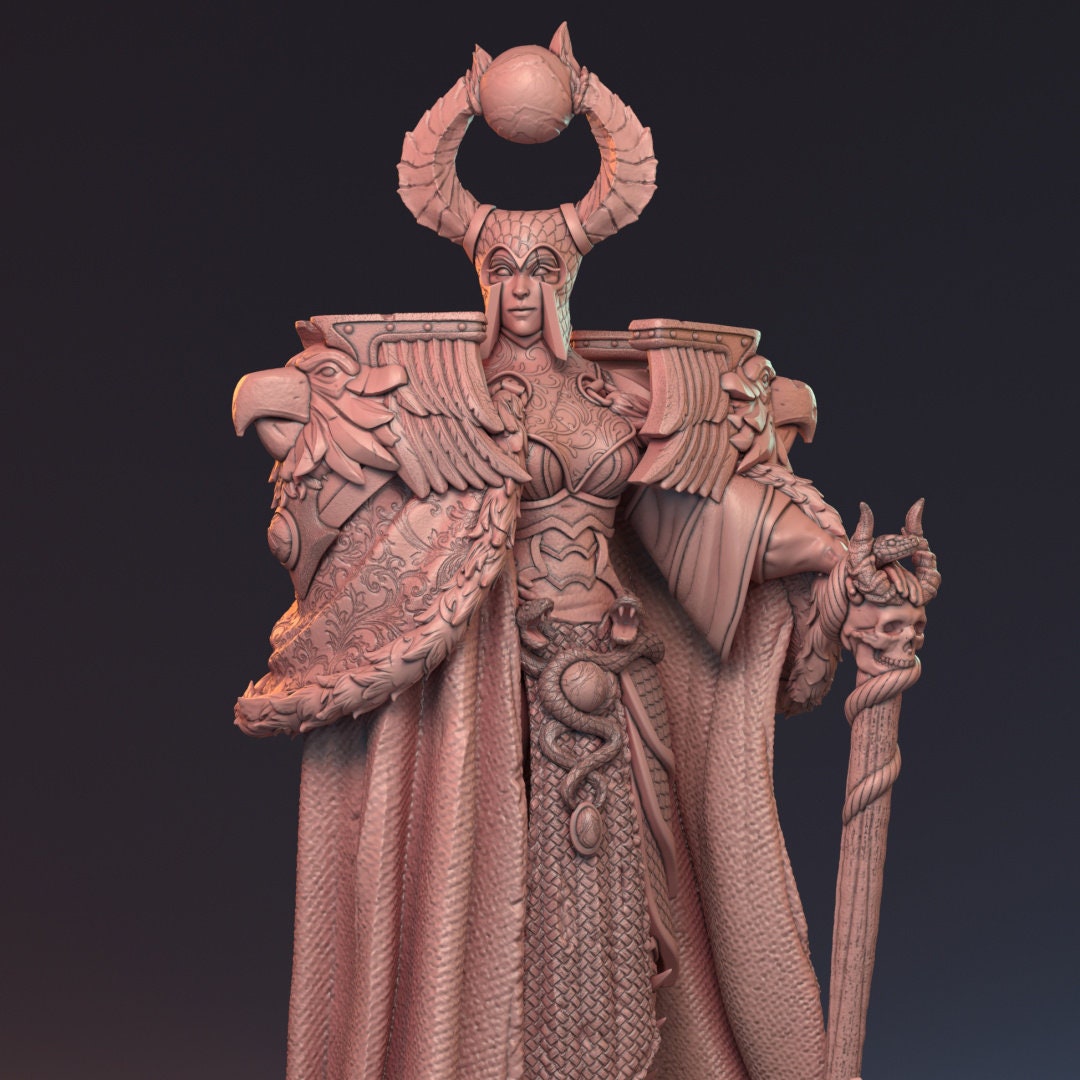 Human Female Necromancer for TTRPG by HardWitch Games - Gunnar - Pathfinder - D&D - TTRPG - Gift for Gamers