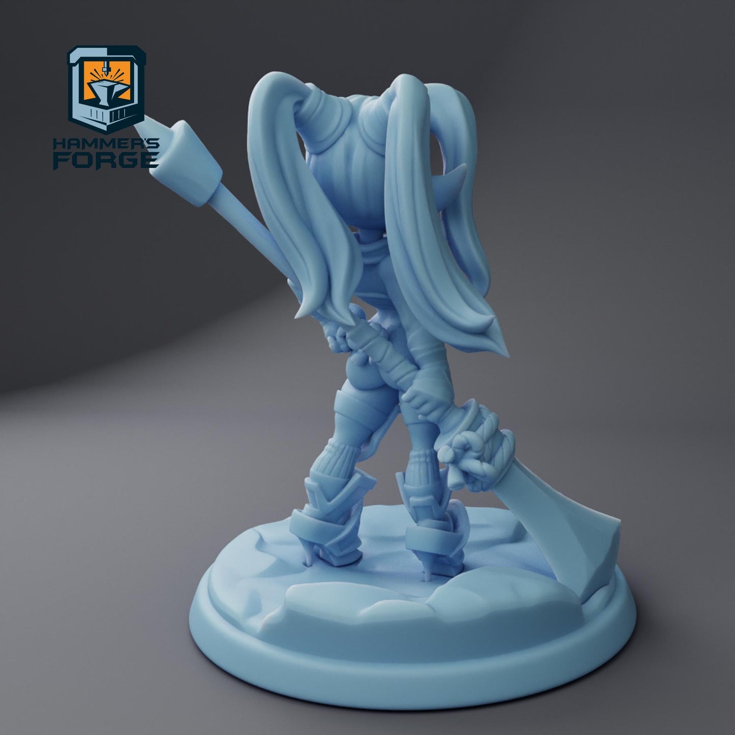 Doxy's Orc - Twin Goddess Miniatures - D&D - TTRPG - 32mm/75mm Miniature - Pathfinder - Unpainted - 5E