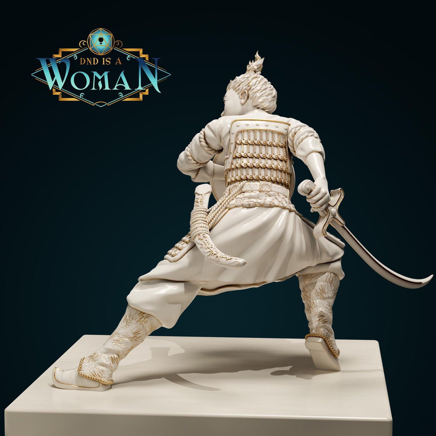 Female Genasi Paladin for TTRPG - DND is a Woman - Gerelt - Pathfinder - D&D - TTRPG