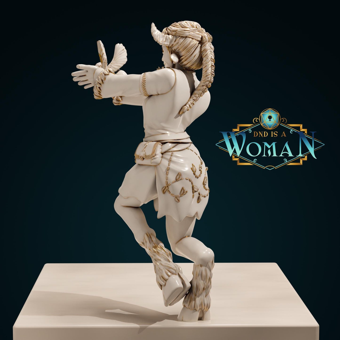 Female Satyr Druid for TTRPG - DND is a Woman - Alina - Pathfinder - D&D - TTRPG