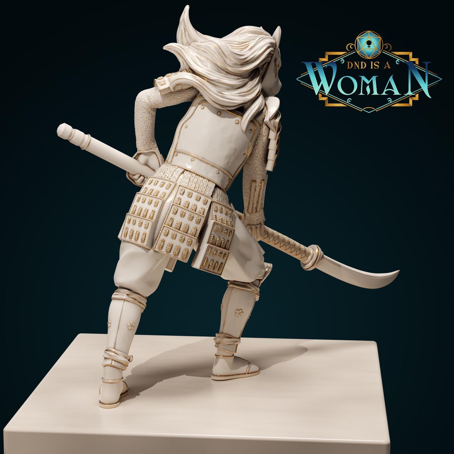 Female Aasimar Fighter for TTRPG - DND is a Woman - Rina - Pathfinder - D&D - TTRPG