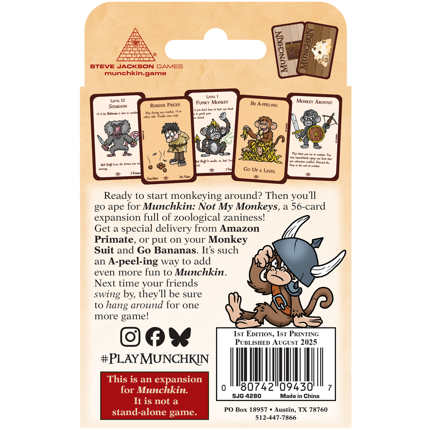 Munchkin: Not My Monkeys