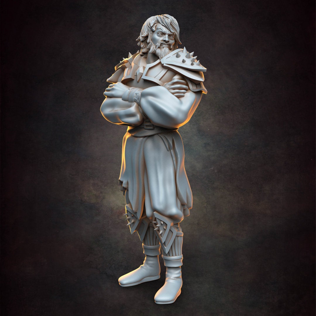 Thugs - Bandit - Ruffian - NPC - TTRPG - 32mm Miniature - D&D - Pathfinder - Unpainted - Red Clay Collectibles - The Good Ol' Tavern