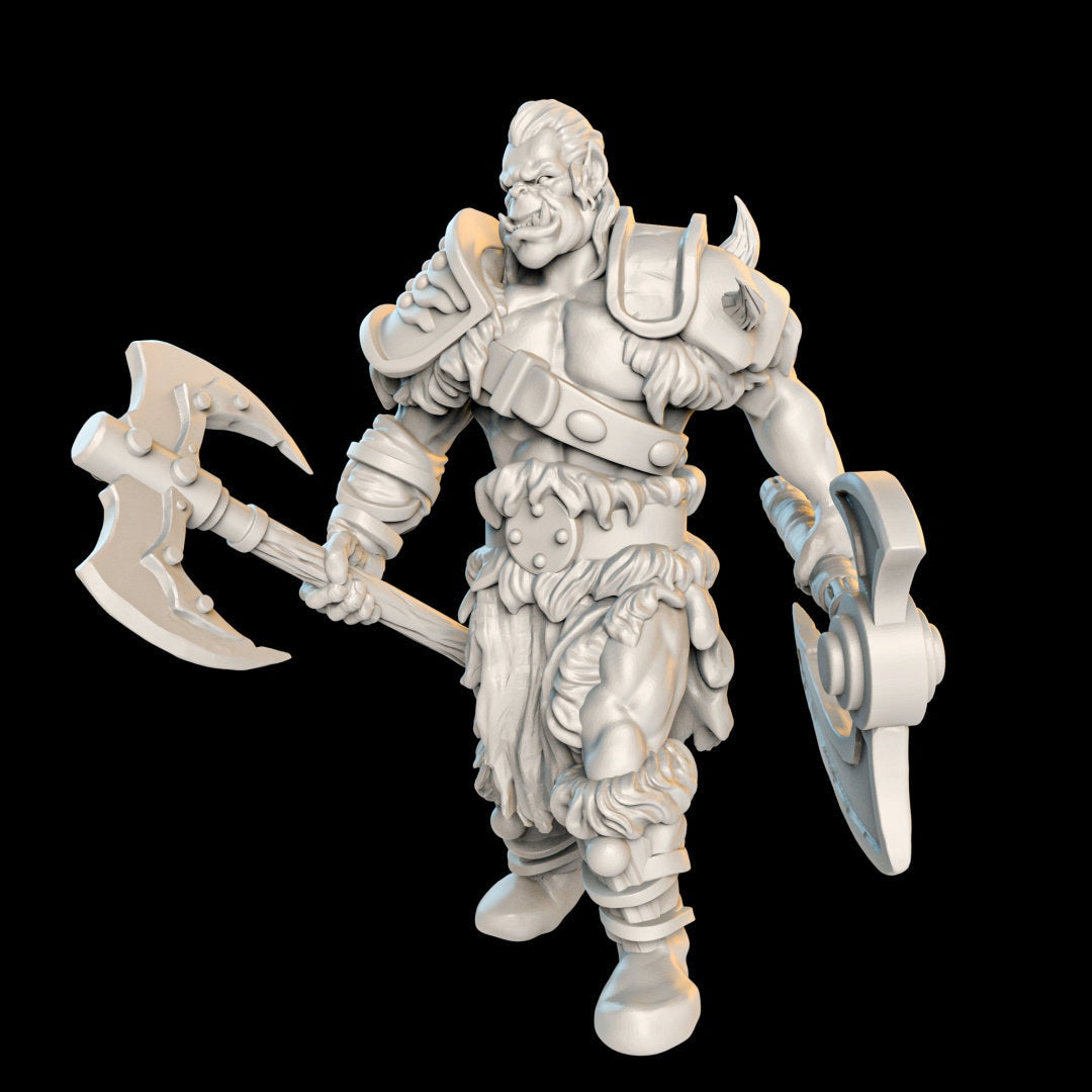 Orcs - Monster - Villians - TTRPG - 32mm Miniature - D&D - Pathfinder - Unpainted - RobertSculpting - Humanoid - Tolkien - Fantasy