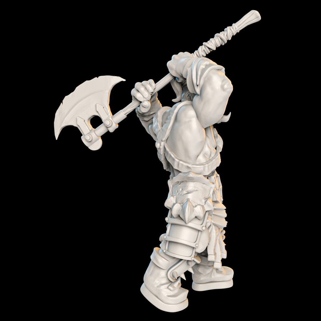 Orcs - Monster - Villians - TTRPG - 32mm Miniature - D&D - Pathfinder - Unpainted - RobertSculpting - Humanoid - Tolkien - Fantasy