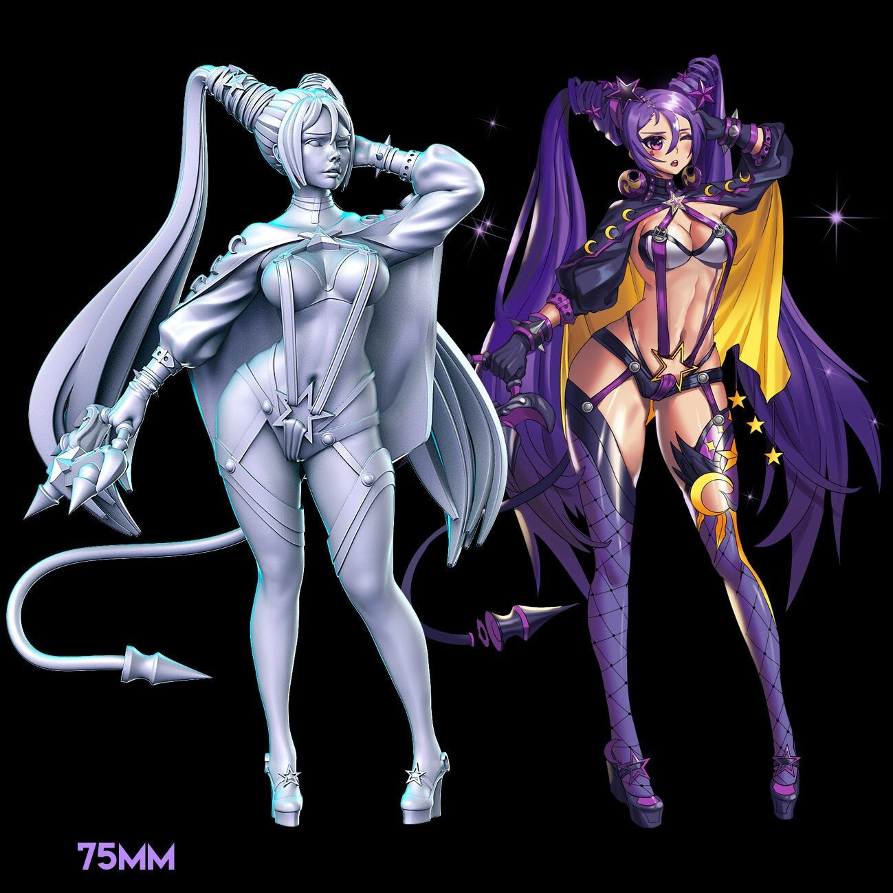 Starviolet - Anime - Female - Cyberpunk - Mystic - RN Estudio - 75mm - Beauty - Fierce
