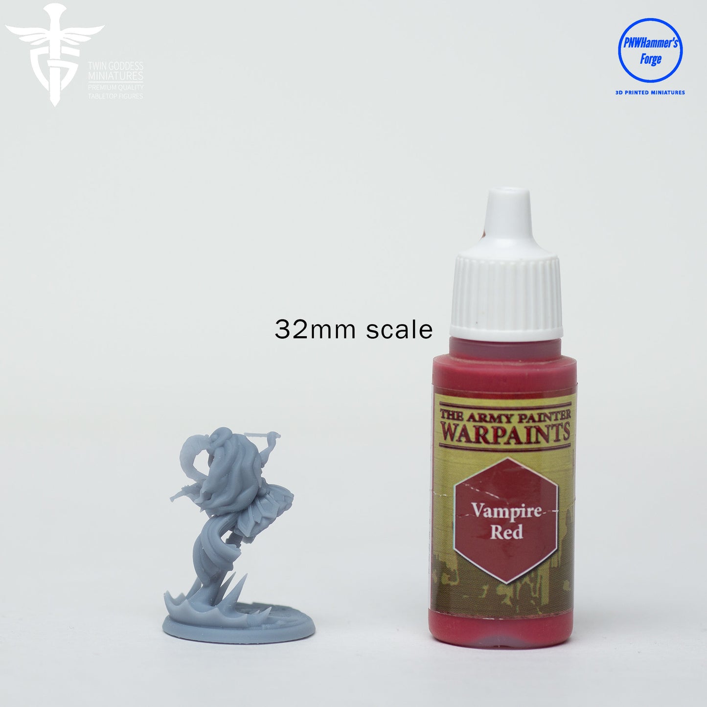 Mya the Female Halfling Bard - Twin Goddess Miniatures - D&D - TTRPG - 32mm/75mm Miniature - Pathfinder - Unpainted - Vioin