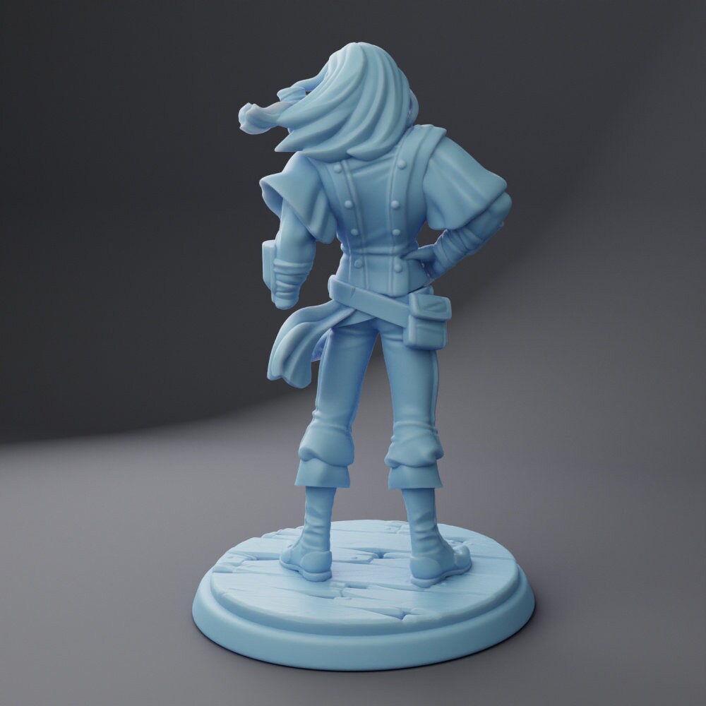 Grimzod - Space Pirate - Twin Goddess Miniatures - D&D - TTRPG - 32mm/75mm Miniature - Pathfinder - Unpainted -