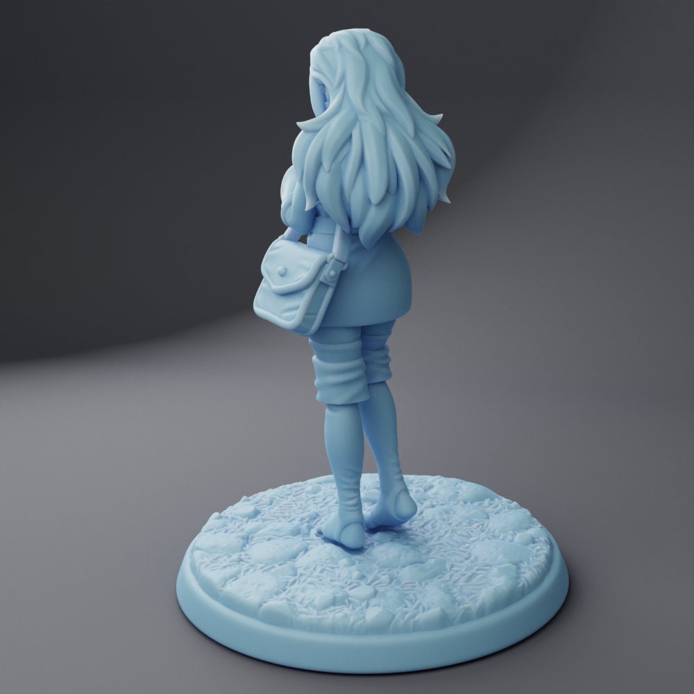 Phoebe the Human Monk - Twin Goddess Miniatures - D&D - TTRPG - 32mm/75mm Miniature - Pathfinder - Unpainted - 5E