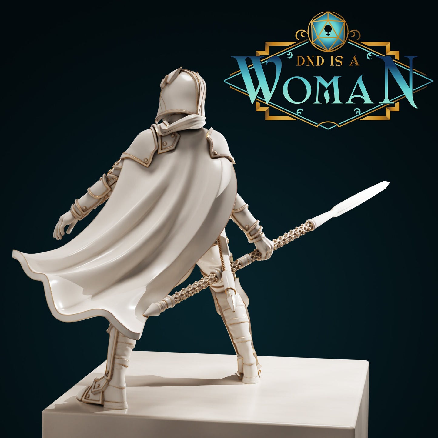 Female Human Fighter for TTRPG - DND is a Woman - Cyrah - Pathfinder - D&D - TTRPG