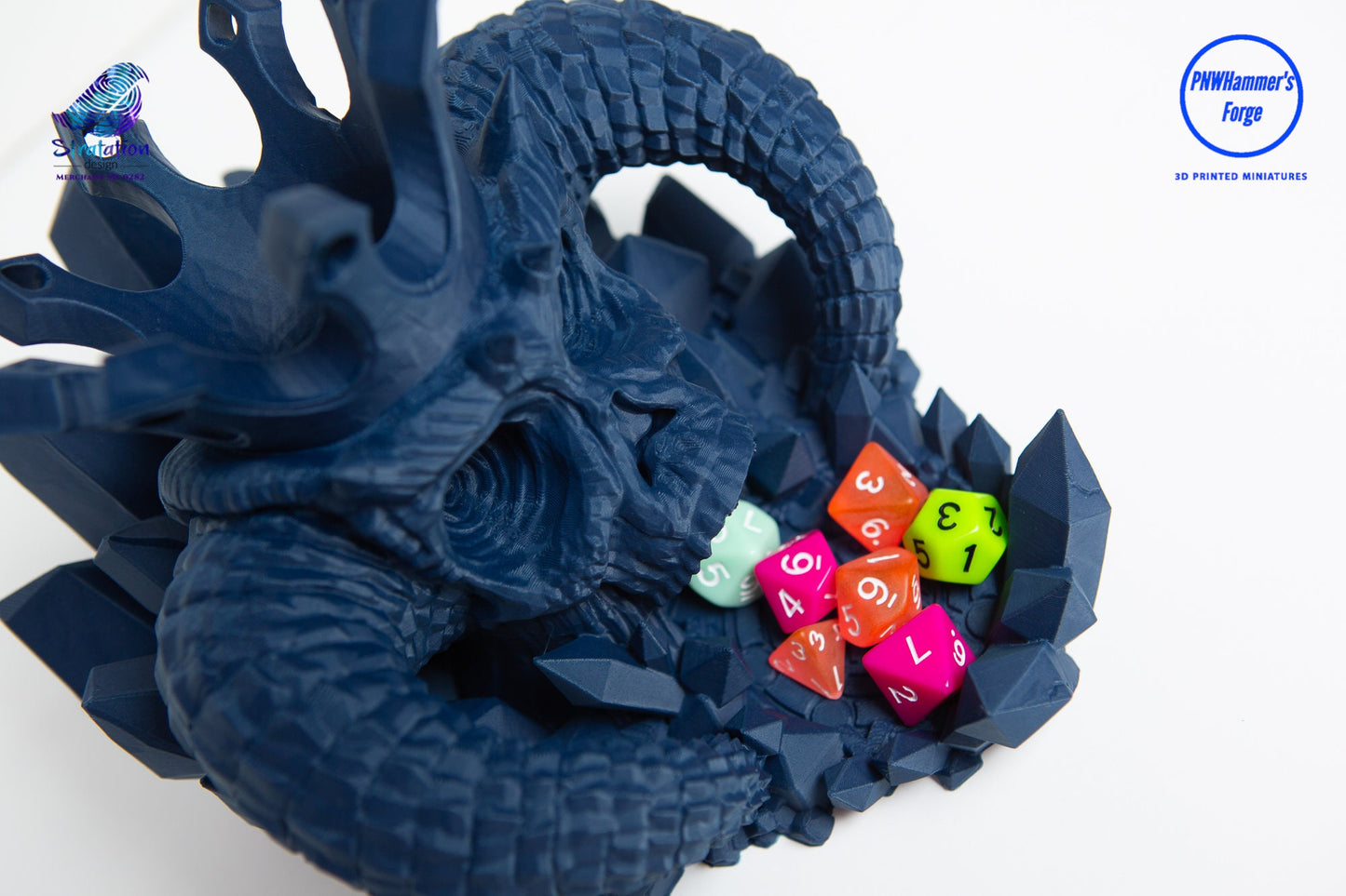 Demon King's Skull Dice Tower - 3D Printed Dice Tower - Stratation Designs