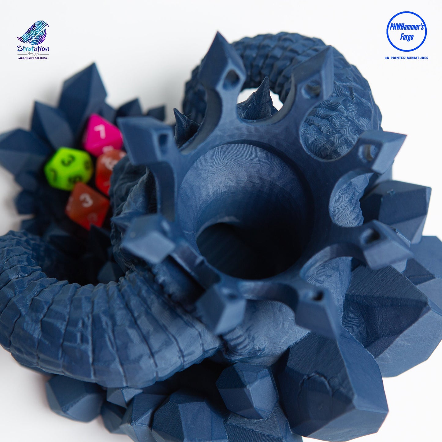 Demon King's Skull Dice Tower - 3D Printed Dice Tower - Stratation Designs