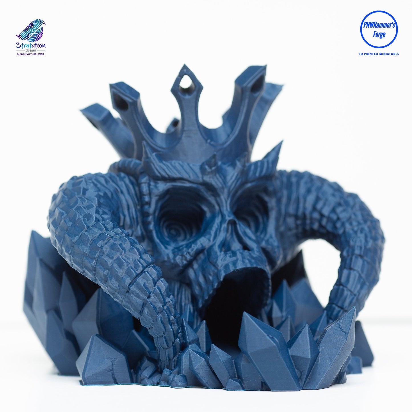 Demon King's Skull Dice Tower - 3D Printed Dice Tower - Stratation Designs