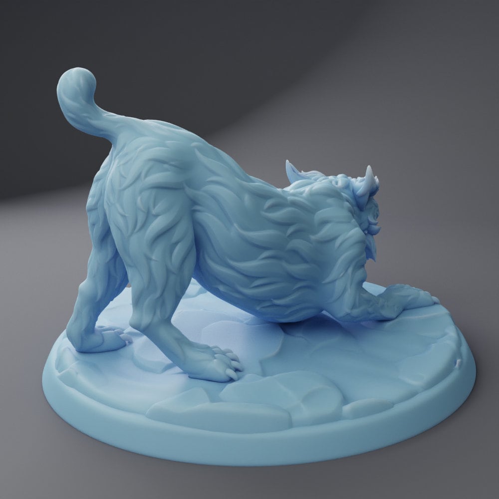 Druid Companion - Bobcat - Twin Goddess Miniatures - D&D - TTRPG - 32mm/75mm Miniature - Pathfinder - Unpainted -