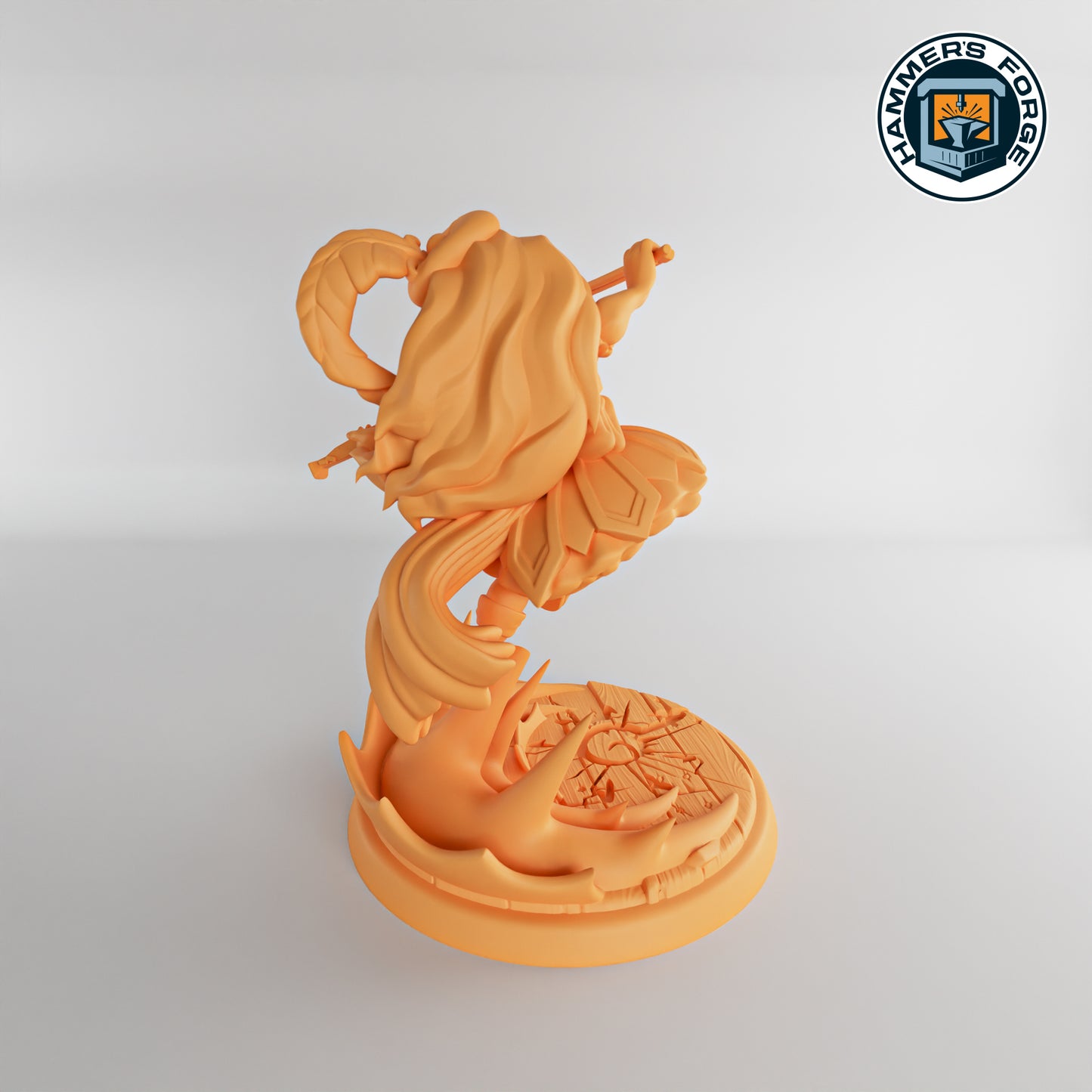 Mya the Female Halfling Bard - Twin Goddess Miniatures - D&D - TTRPG - 32mm/75mm Miniature - Pathfinder - Unpainted - Vioin