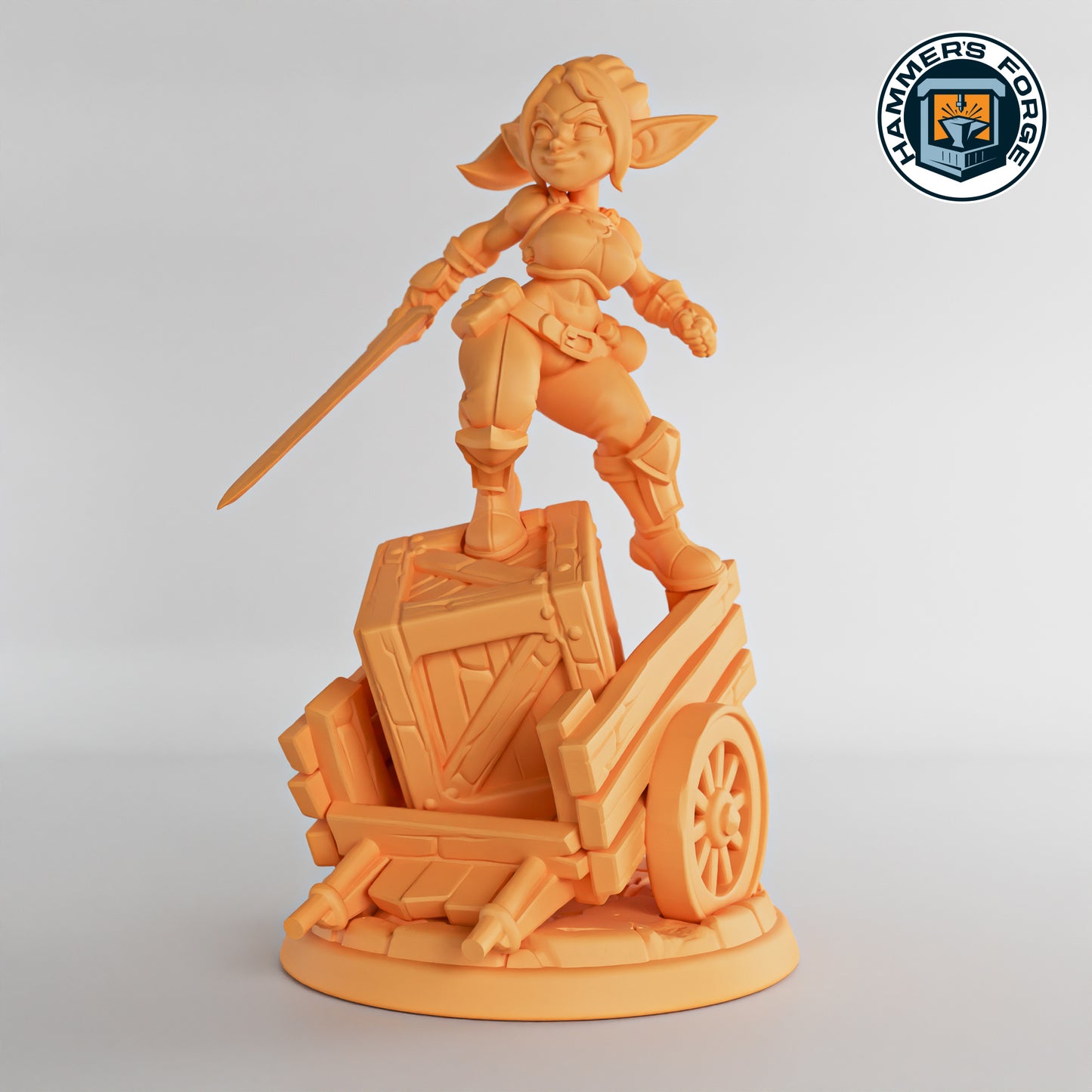 Blix the Goblin Fighter (Action Pose)