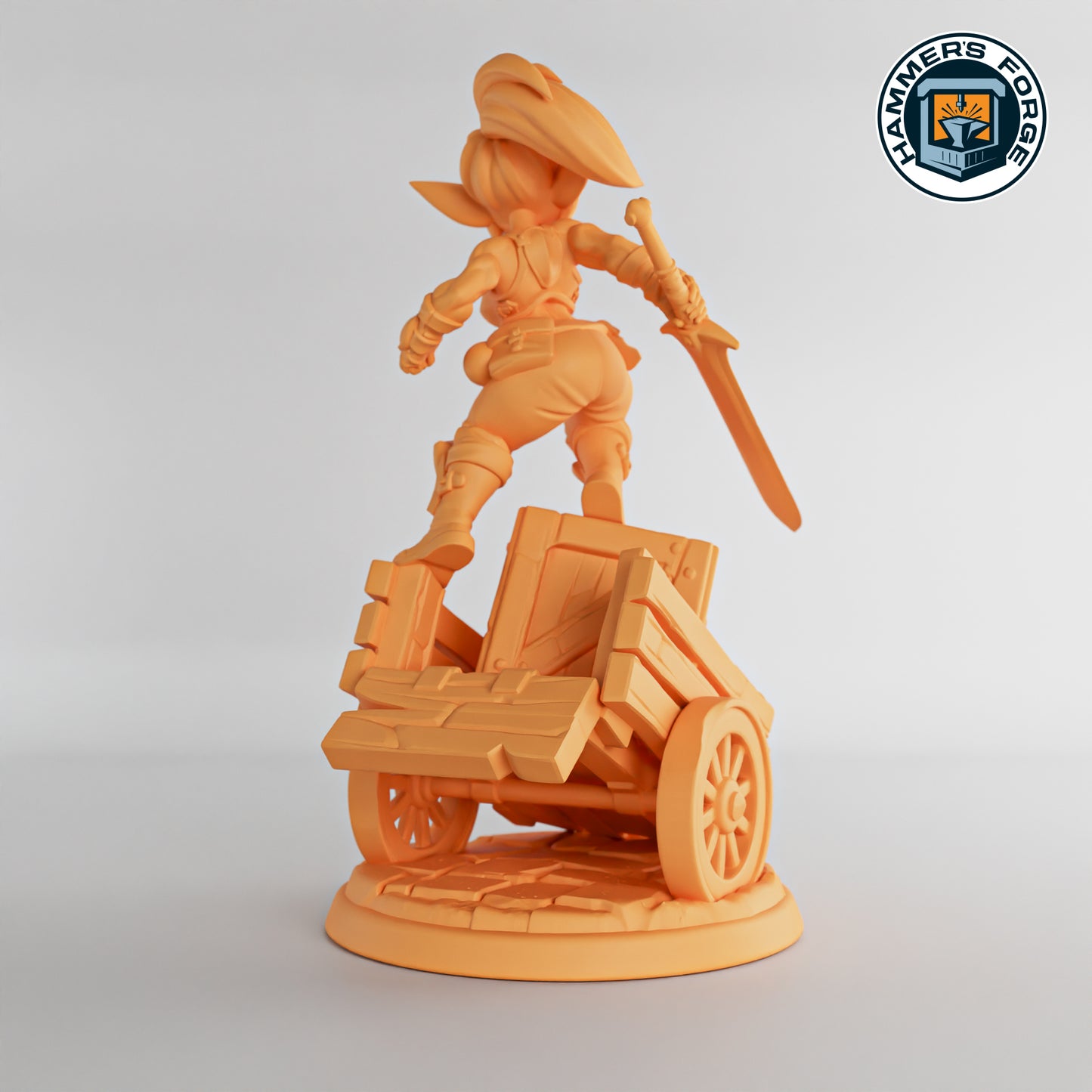 Blix the Goblin Fighter (Action Pose)