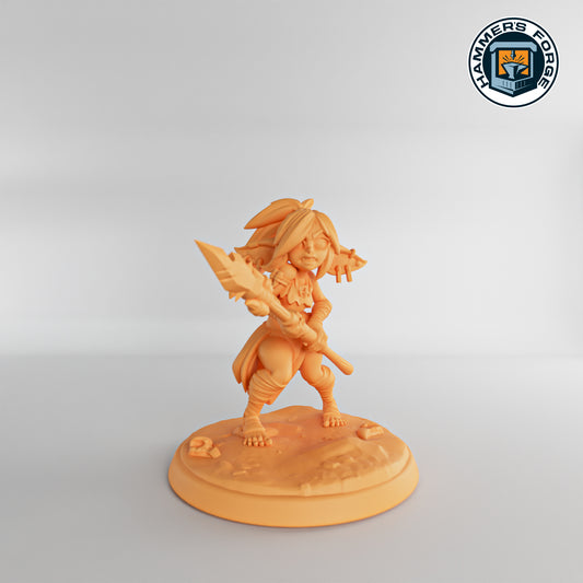 Level 1 Female Goblin Fighter