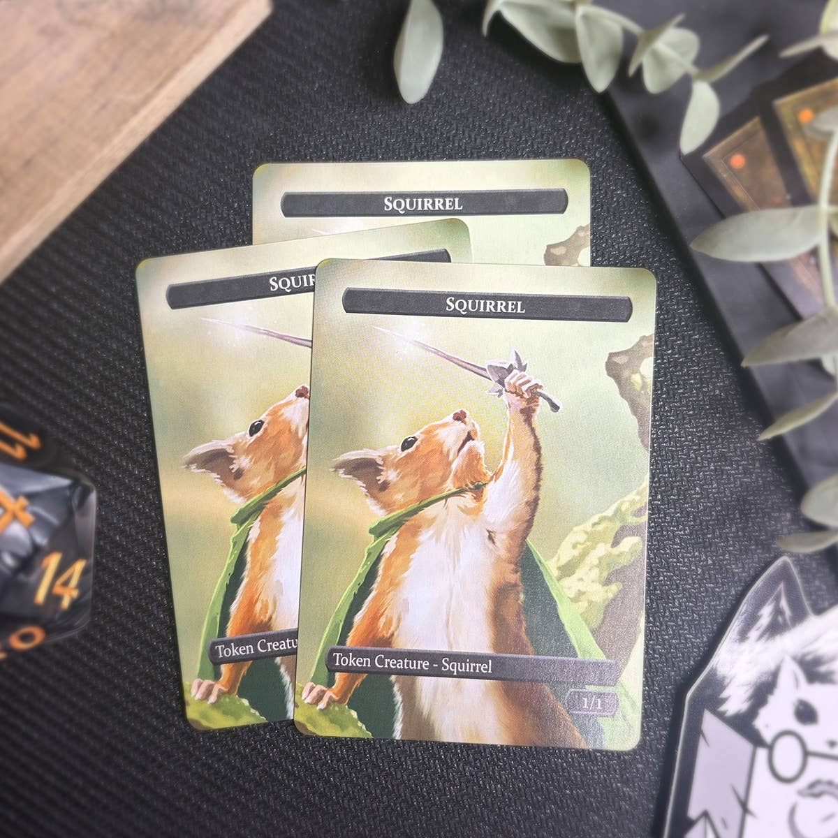 Squirrel & Food Token Set