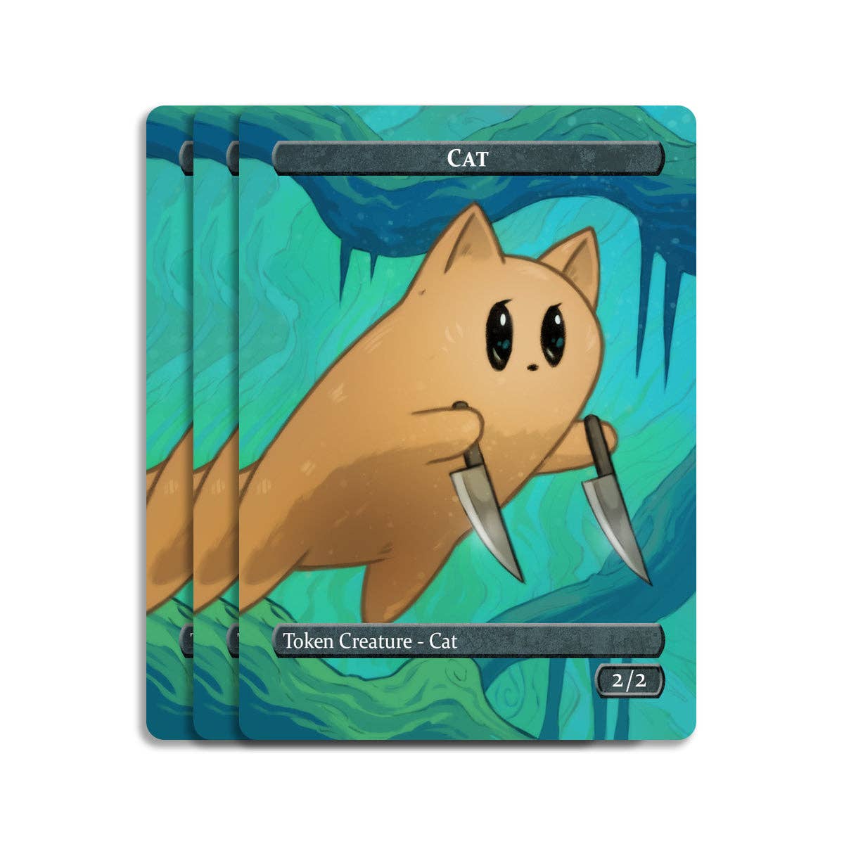 Rabbit & 2/2 Cat Token Set