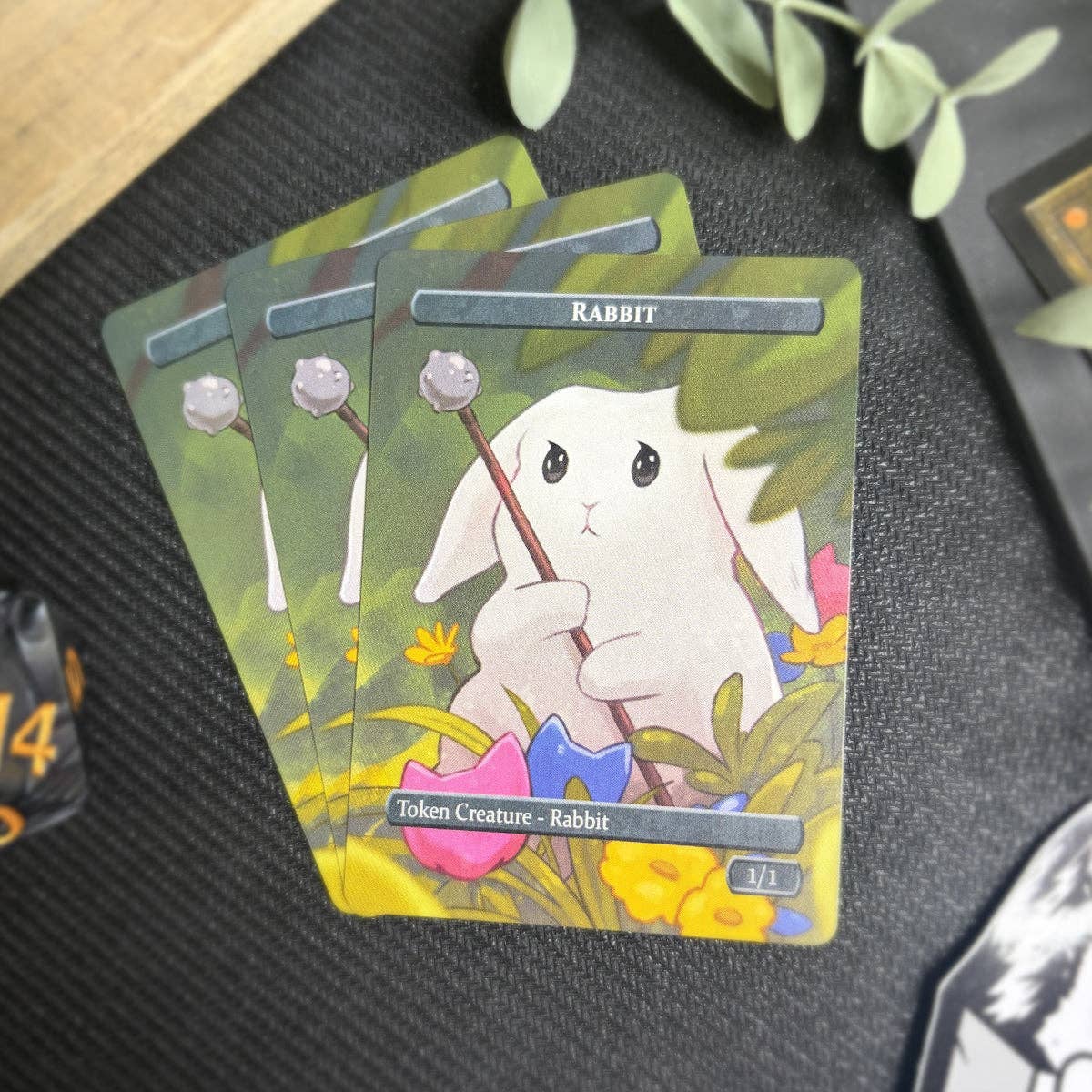 Rabbit & 2/2 Cat Token Set