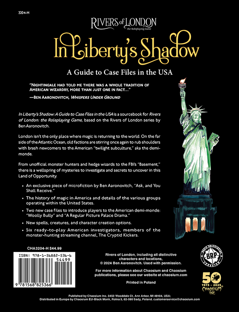 Rivers of London: In Liberty's Shadow - A Guide to Case Files in the USA