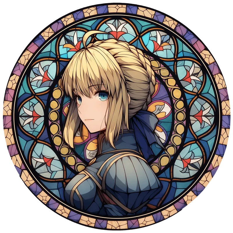 Anime Mirror - Stained Glass