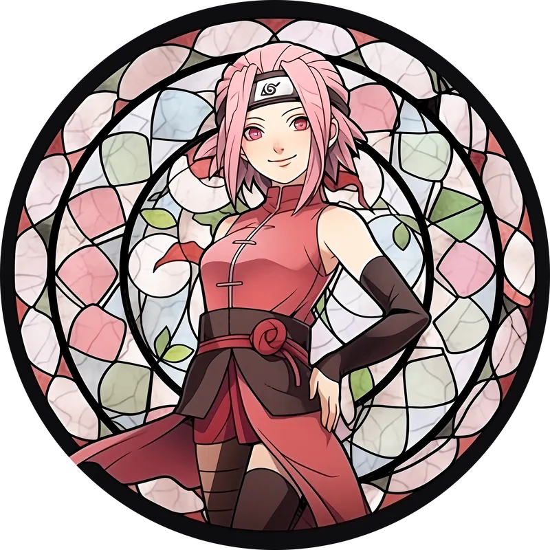 Anime Mirror - Stained Glass