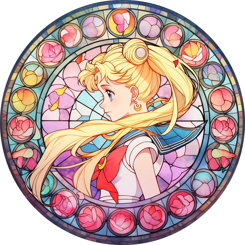 Anime Mirror - Stained Glass