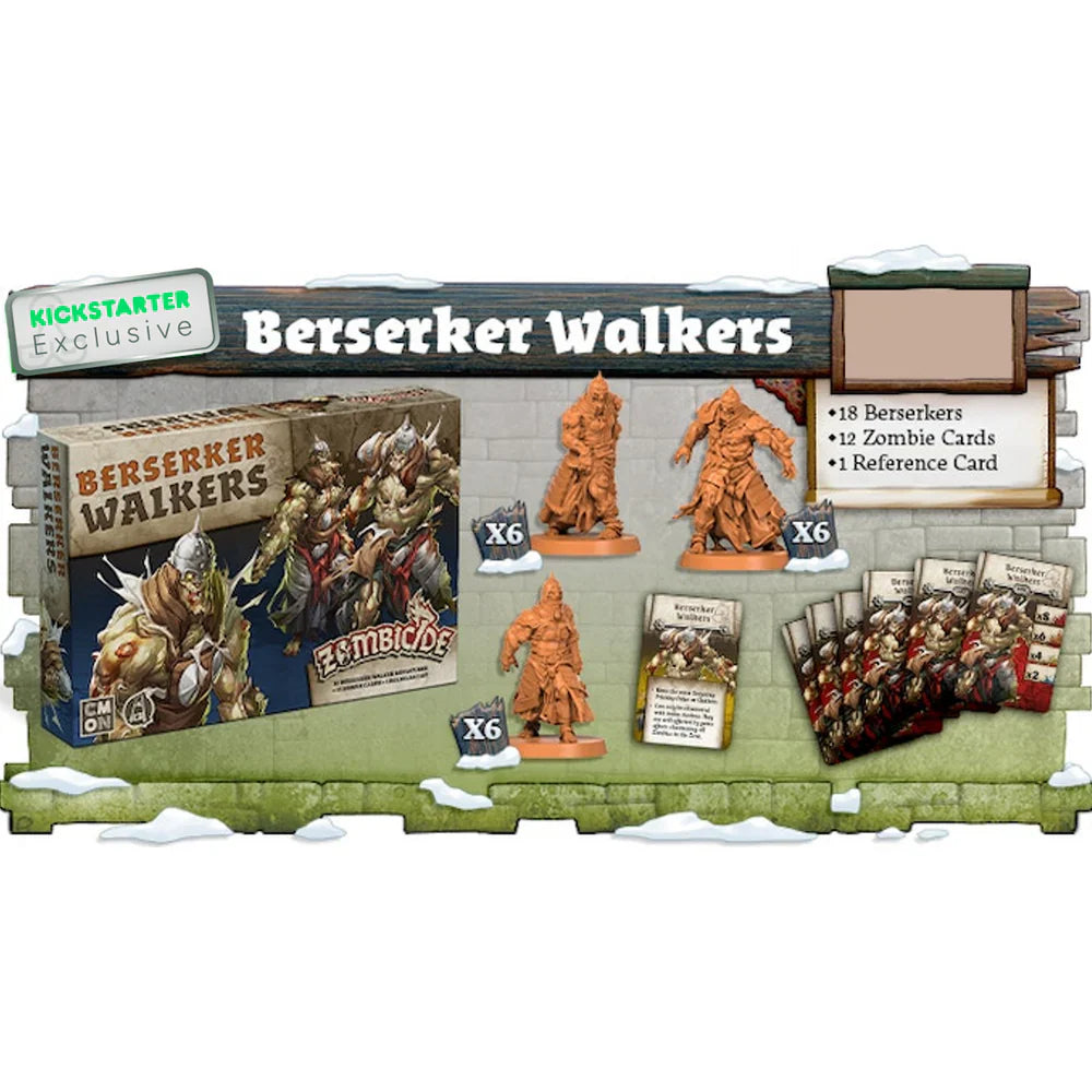 Zombicide: White Death Berserker Walkers - Kickstarter Exclusive