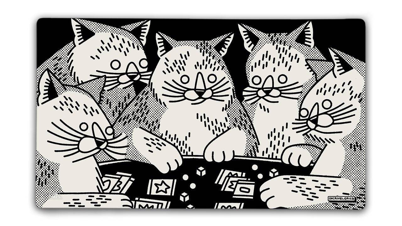 Cat Game Night Playmat