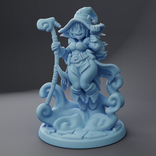 Goblin Witch - Twin Goddess Miniatures - D&D - TTRPG - 32mm/75mm Miniature - Pathfinder - Unpainted -