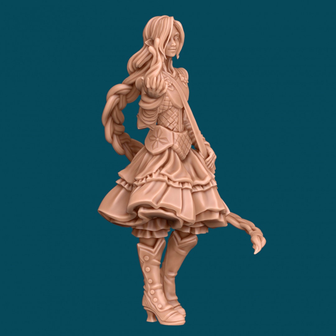 Human Female Warlock for TTRPG - Awkward Penguin Miniatures - D&D - TTRPG - 32mm Miniature - Pathfinder - Unpainted - 5E