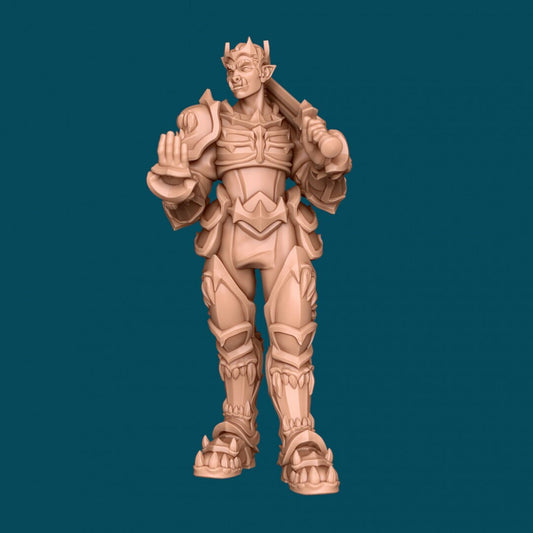 Female Orc Queen for TTRPG - Awkward Penguin Miniatures - D&D - TTRPG - 32mm Miniature - Pathfinder - Unpainted - 5E