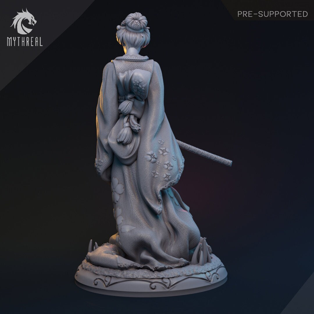 Japanese Inspired Female Fighter for TTRPG by HardWitch Games - Yuki-Ona - Pathfinder - D&D - TTRPG - Gift for Gamers