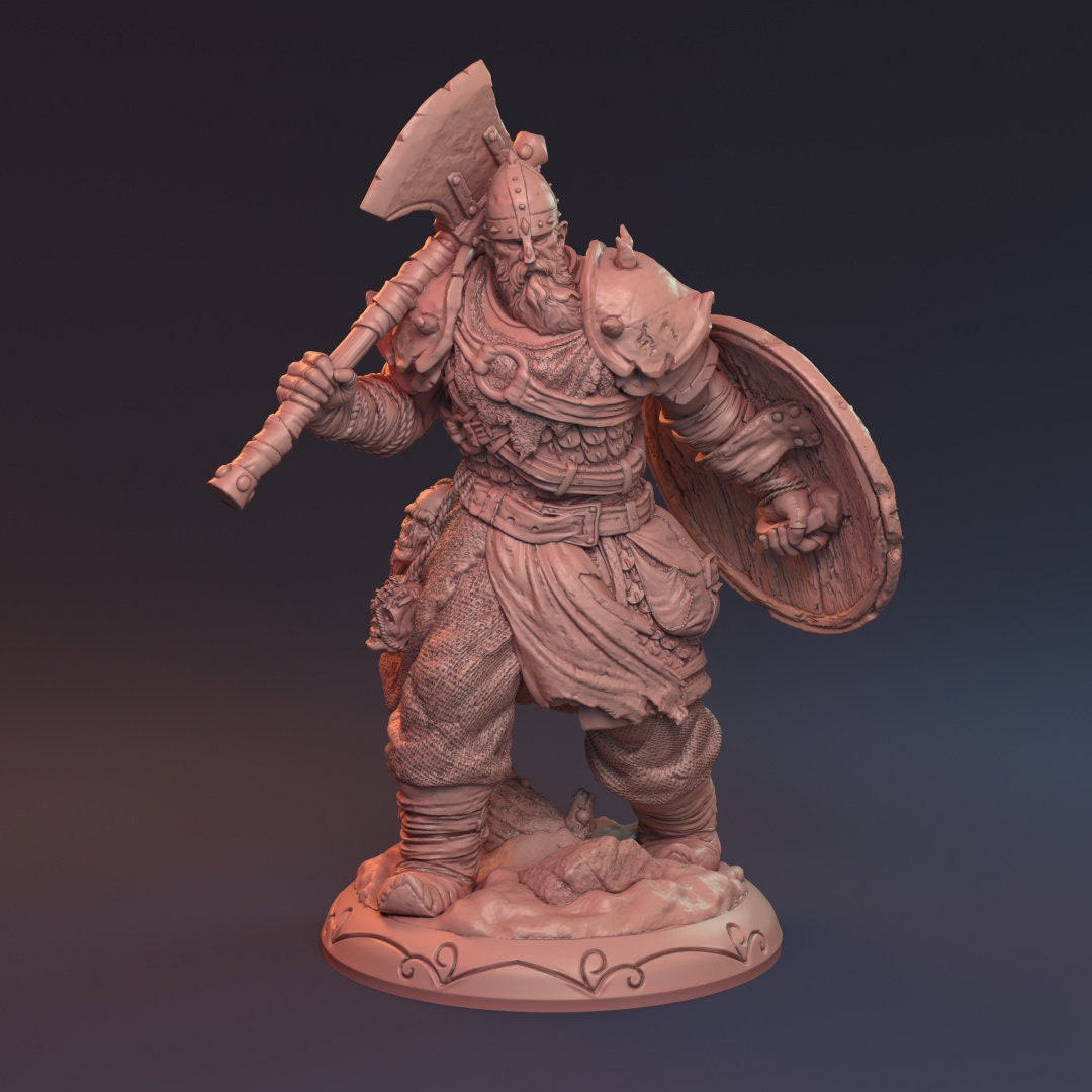 Human Male Fighter for TTRPG by HardWitch Games - Ingolve Seitras - Pathfinder - D&D - TTRPG - Gift for Gamers
