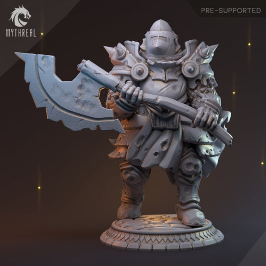 Human Male Fighter for TTRPG by HardWitch Games - Sir Radnor - Pathfinder - D&D - TTRPG - Gift for Gamers