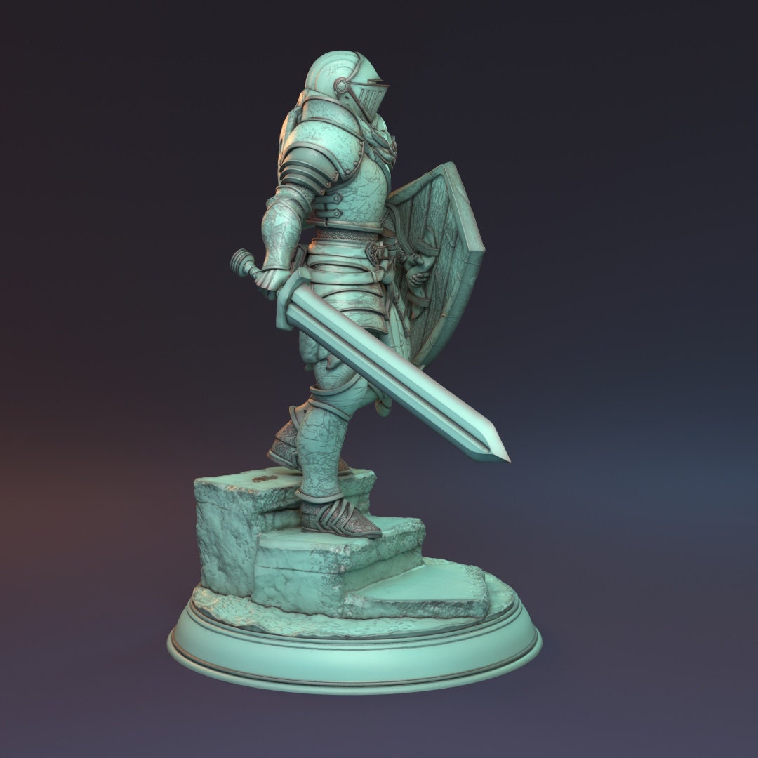 Human Male Fighter for TTRPG by HardWitch Games - Sir Kurt - Pathfinder - D&D - TTRPG - Gift for Gamers