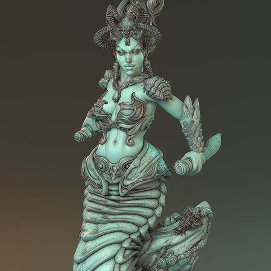 Female Naga Assassin for TTRPG by HardWitch Games - O'Shessa - Pathfinder - D&D - TTRPG - Gift for Gamers