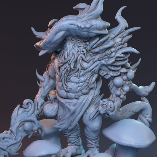 Fungus Demon/Elder God for TTRPG by HardWitch Games - Slarda - Pathfinder - D&D - TTRPG - Gift for Gamers - Mushroom Barbarian
