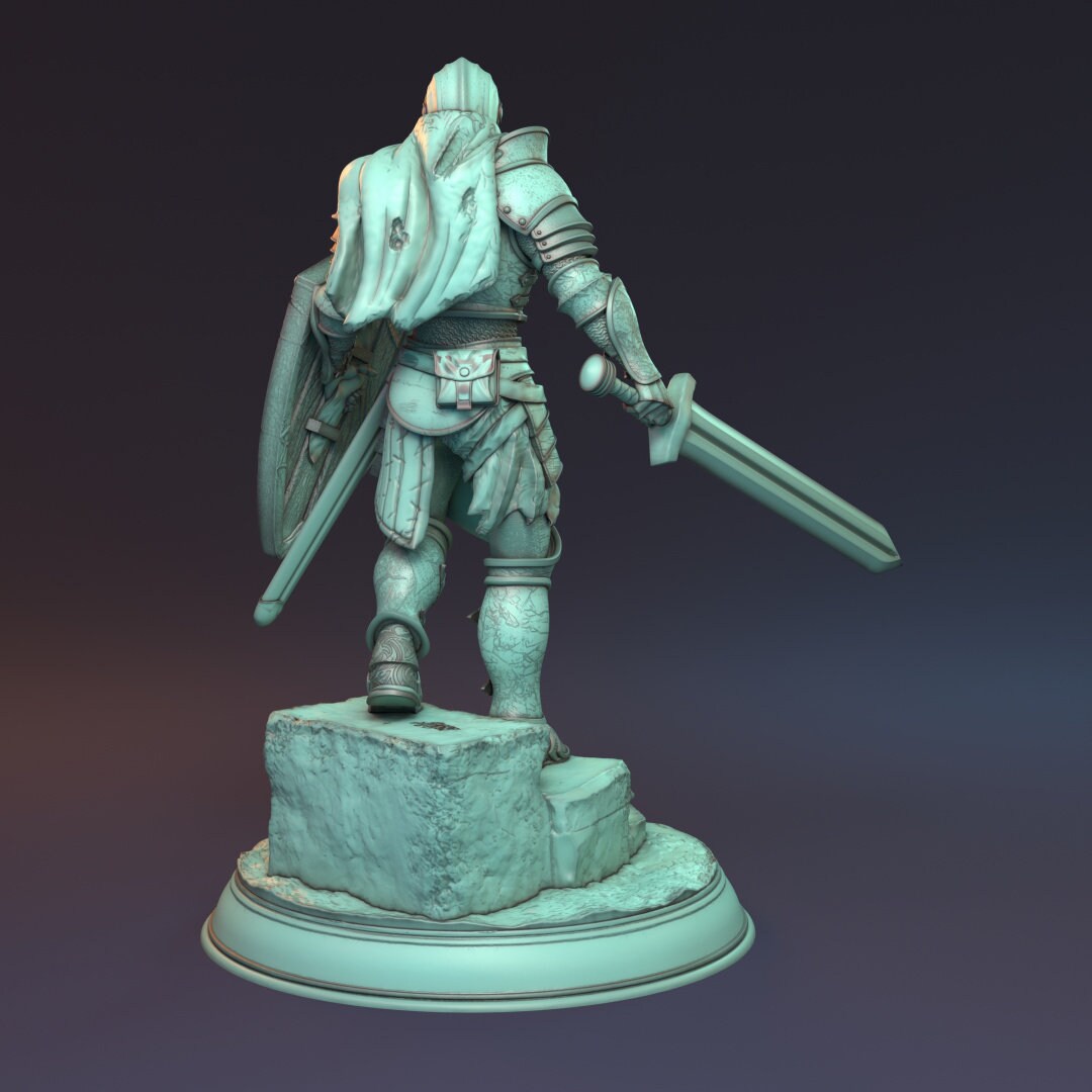 Human Male Fighter for TTRPG by HardWitch Games - Sir Kurt - Pathfinder - D&D - TTRPG - Gift for Gamers