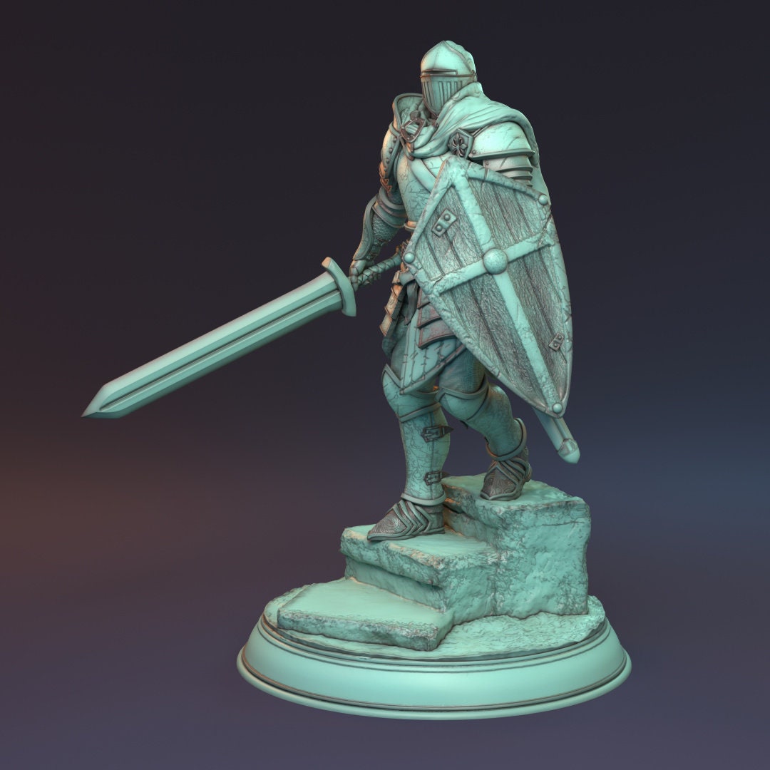 Human Male Fighter for TTRPG by HardWitch Games - Sir Kurt - Pathfinder - D&D - TTRPG - Gift for Gamers