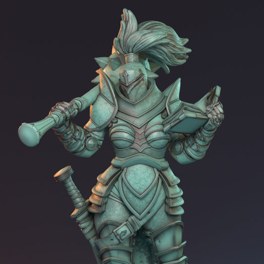 Human Female Fighter for TTRPG by HardWitch Games - Claudia - Pathfinder - D&D - TTRPG - Gift for Gamers