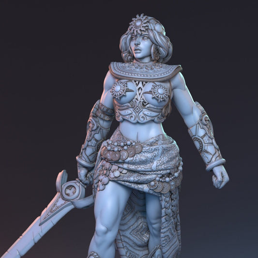 Human Female Fighter for TTRPG by HardWitch Games - Adamine - Pathfinder - D&D - TTRPG - Gift for Gamers