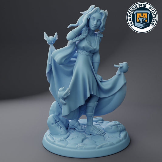 Atolie, Goddess of Infatuation - Twin Goddess Miniatures - D&D - Will - TTRPG - 32mm Miniature - Pathfinder - Unpainted