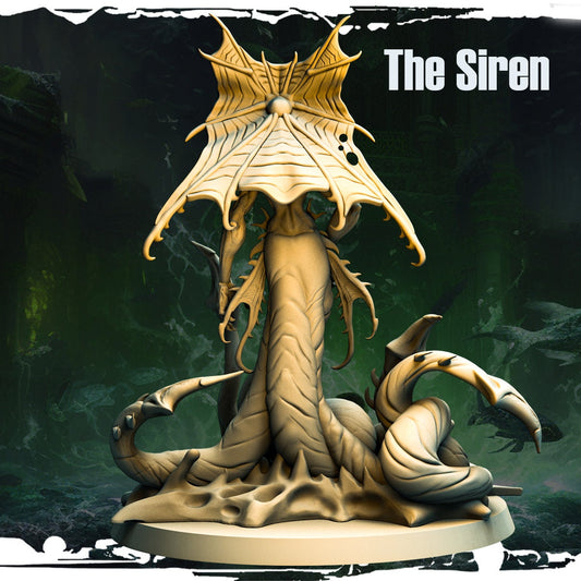 The Siren Miniature - Cursed Mermaid - 32mm Scale - Terror on Cursed Water - Monolith Arts - Pathfinder - 5E