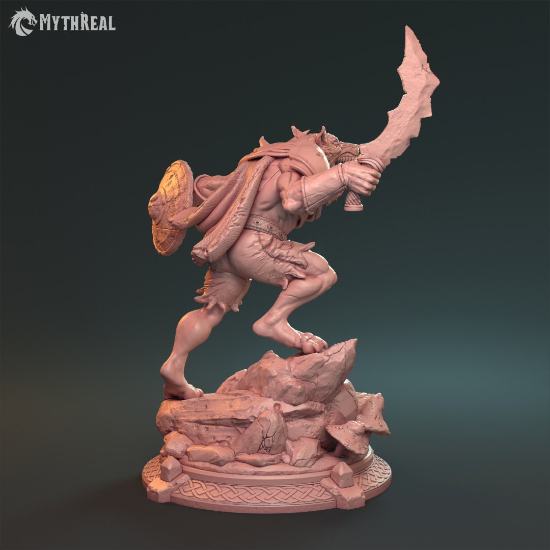 Male Werewolf Fighter for TTRPG by HardWitch Games - Brogon - Pathfinder - D&D - TTRPG - Gift for Gamers
