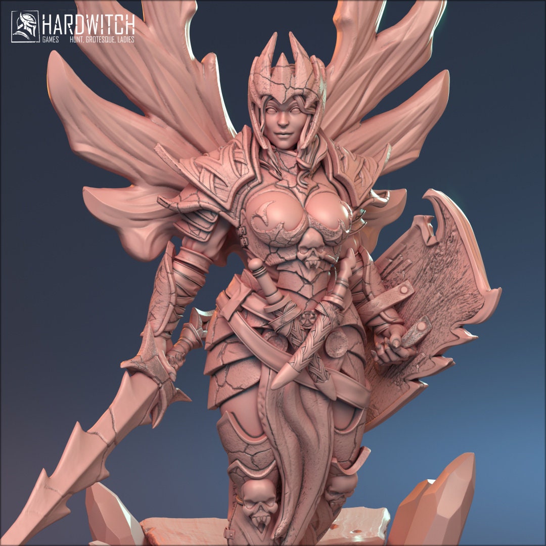 Female Aasimar Paladin for TTRPG by HardWitch Games - Sophia - Pathfinder - D&D - TTRPG - Gift for Gamers