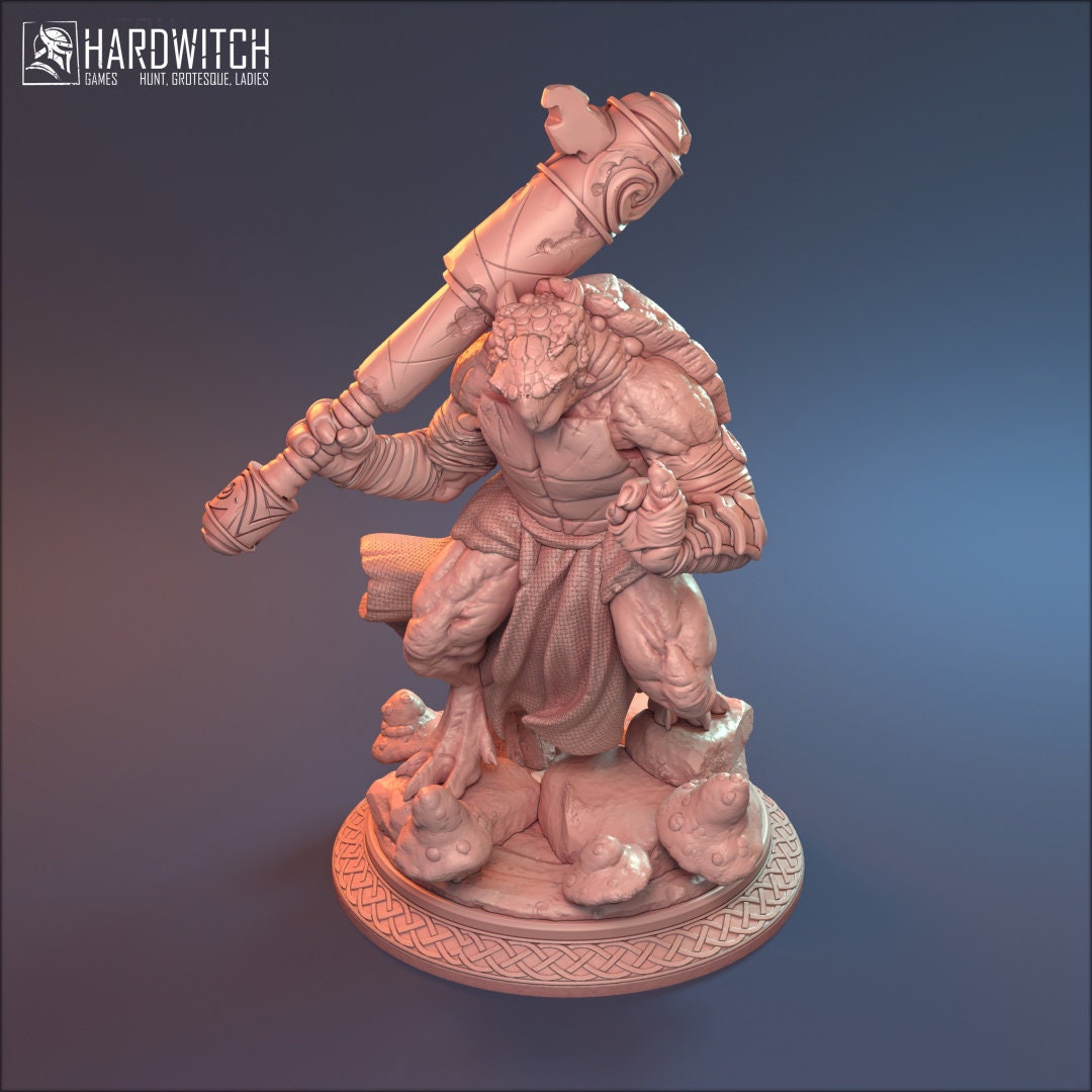 Male Tortle Barbarian for TTRPG by HardWitch Games - Agost Imakh - Pathfinder - D&D - TTRPG - Gift for Gamers